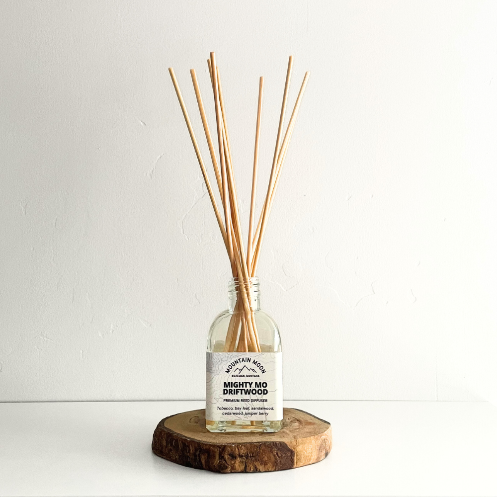 Mighty Mo Driftwood Reed Diffuser – Mountain Moon Wax Co.